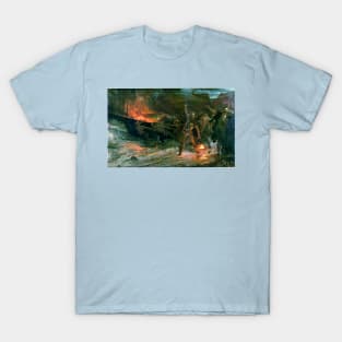 Funeral of a Viking - Frank Dicksee T-Shirt